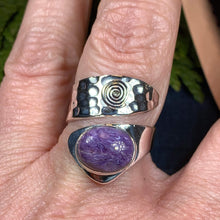 Load image into Gallery viewer, Celtic Spiral Ring, Wrap Ring, Irish Jewelry, Labradorite Jewelry, Celtic Jewelry, Anniversary Gift, Wiccan Jewelry, Wife Gift, Mom Gift
