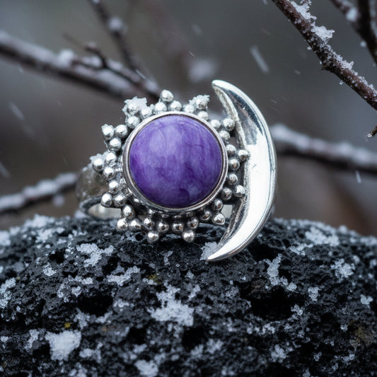 Bella Luna Crescent Moon Ring — view 3
