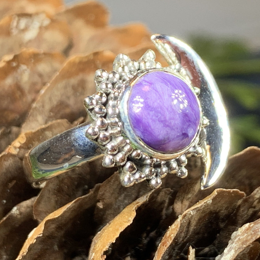 Crescent Moon Ring, Celtic Jewelry, Celestial Jewelry, Goddess Jewelry, Moon Ring, Wiccan Jewelry, Anniversary Gift, Promise Ring, Wife Gift