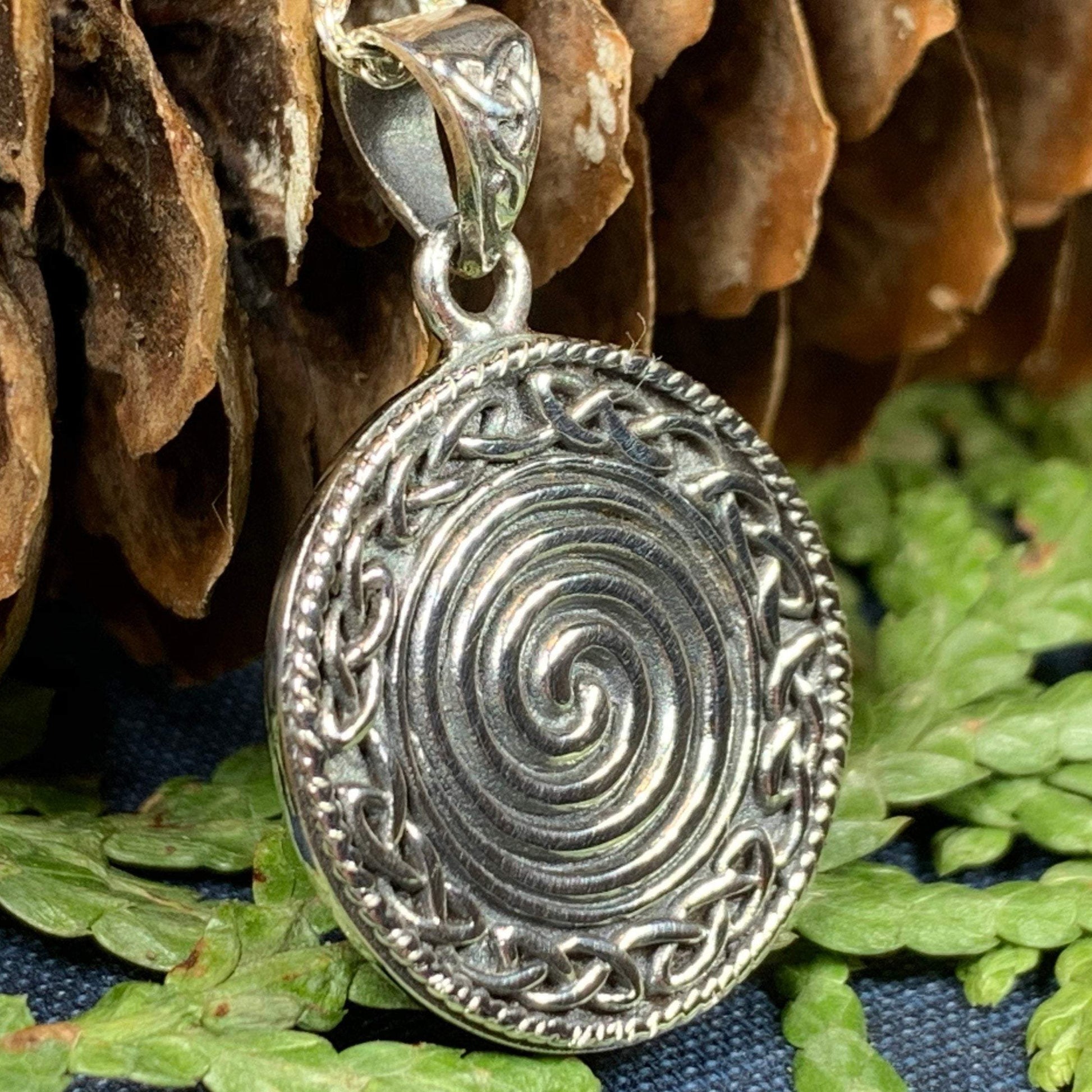 Boudica Celtic Spiral Necklace — view 6