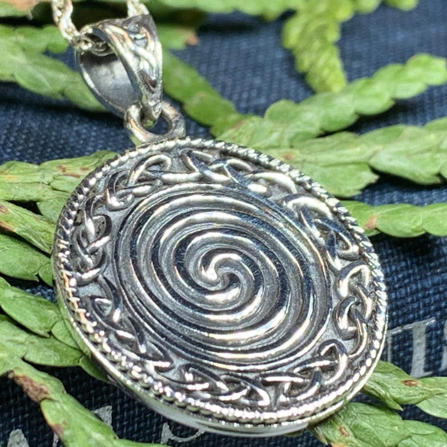 Boudica Celtic Spiral Necklace — view 5