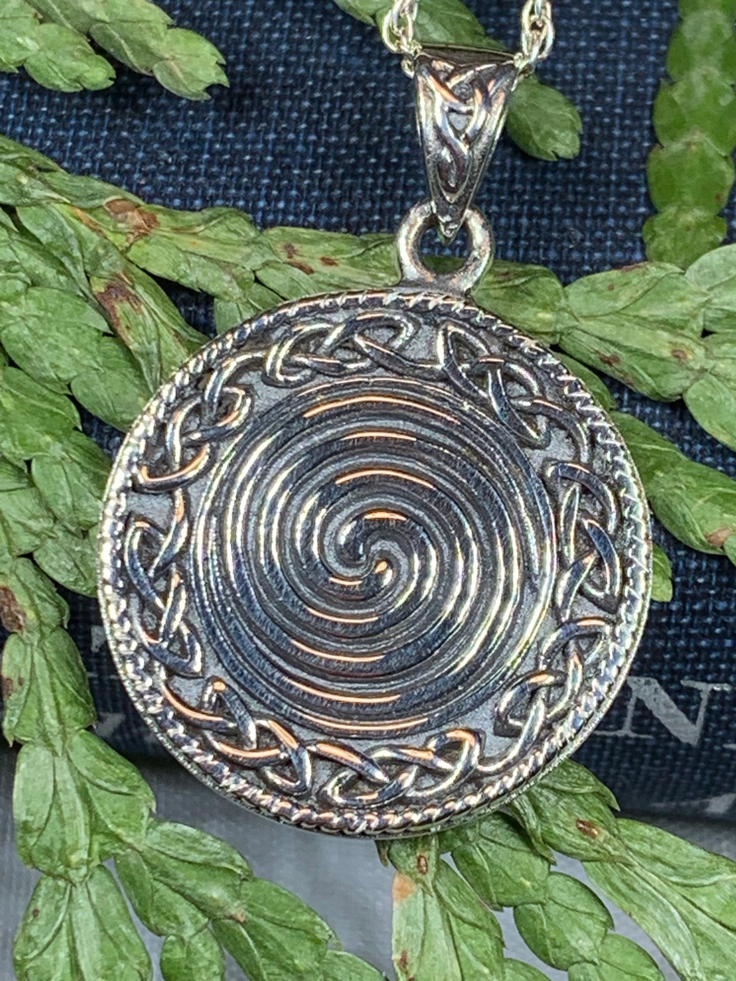 Boudica Celtic Spiral Necklace — view 3