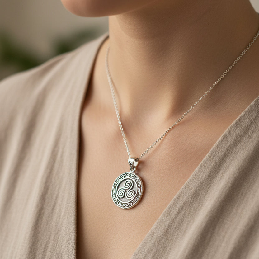 Ancient Spirit Celtic Spiral Necklace 07