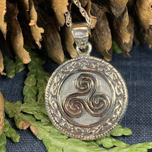 Load image into Gallery viewer, Ancient Spirit Celtic Spiral Necklace 07

