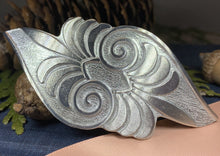 Load image into Gallery viewer, Celtic Blossom Hair Clip, Celtic Barrette, Irish Jewelry, Celtic Spiral Clip, Friendship Gift, Celtic Hair Slide, Norse Jewelry, Irish Gift
