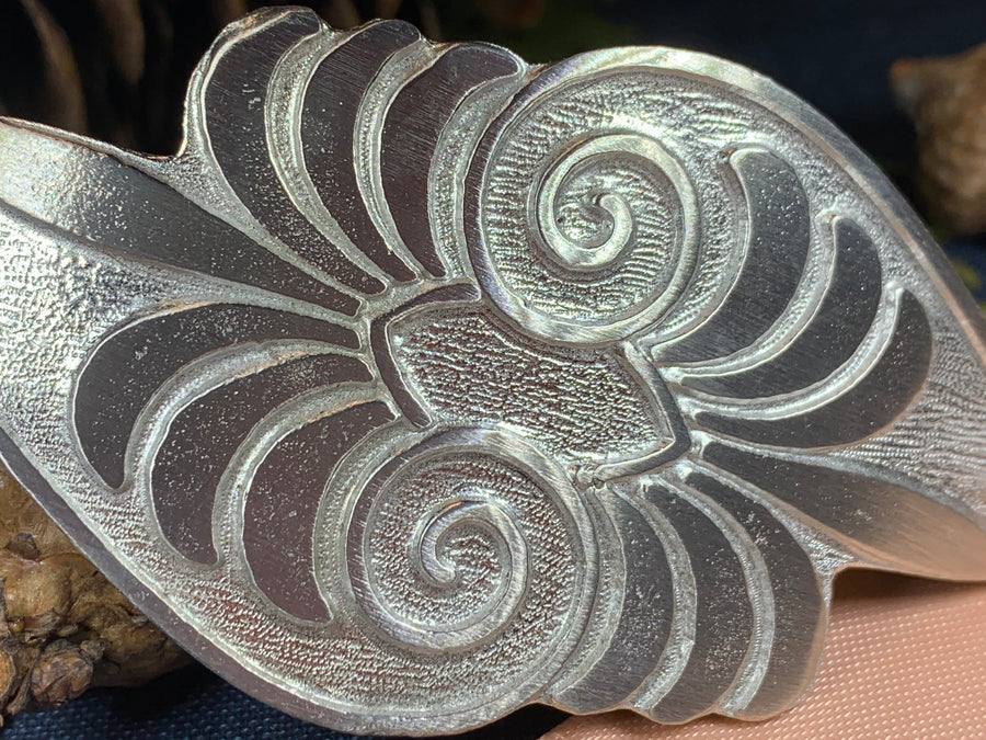 Celtic Blossom Hair Clip, Celtic Barrette, Irish Jewelry, Celtic Spiral Clip, Friendship Gift, Celtic Hair Slide, Norse Jewelry, Irish Gift