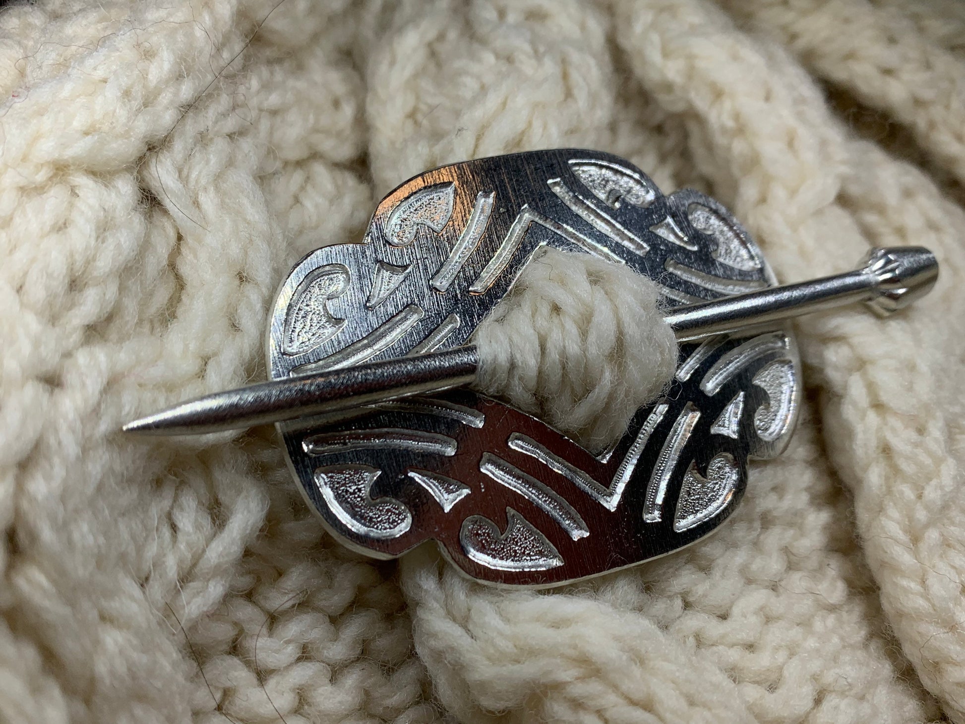 Celtic Scroll Scarf Ring — view 7