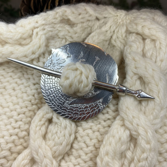 Cat Scarf Ring, Scotland Jewelry, Irish Jewelry, Celtic Jewelry, Cat Shawl Pin, Celtic Spiral Jewelry, Sister Gift, Scarf Slide