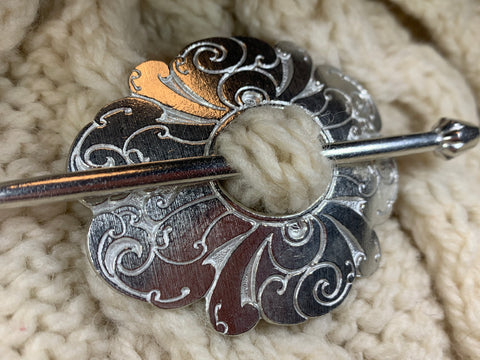 Load image into Gallery viewer, Celtic Scarf Ring, Scotland Jewelry, Irish Jewelry, Celtic Jewelry, Outlander Jewelry, Celtic Spiral Jewelry, Sister Gift, Scarf Slide
