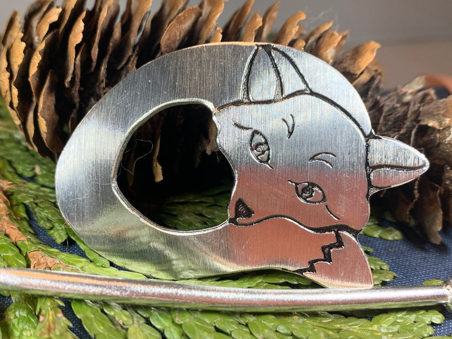 Cozy Fox Scarf Ring, Scotland Jewelry, Irish Jewelry, Celtic Jewelry, Outlander Jewelry, Celtic Spiral Jewelry, Sister Gift, Scarf Slide