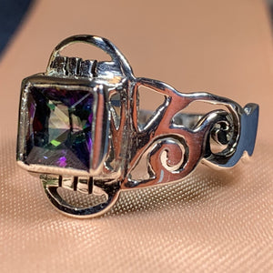 Celtic Mystic Topaz  Ring, Celtic Jewelry, Irish Jewelry, Celtic Knot Jewelry, Ireland Ring, Irish Dance Gift, Anniversary Gift, Mom Gift