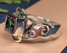 Load image into Gallery viewer, Celtic Mystic Topaz  Ring, Celtic Jewelry, Irish Jewelry, Celtic Knot Jewelry, Ireland Ring, Irish Dance Gift, Anniversary Gift, Mom Gift
