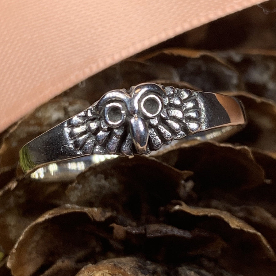 Owl Ring, Bird Jewelry, Owl Jewelry, Nature Jewelry, Celtic Jewelry, Anniversary Gift, Wiccan Jewelry, Pagan Jewelry, Mom Gift, Teacher Gift
