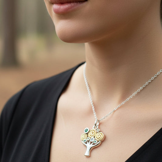 Tree of Life Necklace, Celtic Jewelry, Irish Jewelry, Nature Jewelry, Anniversary Gift, Norse Jewelry, Yoga Jewelry, Graduation Gift