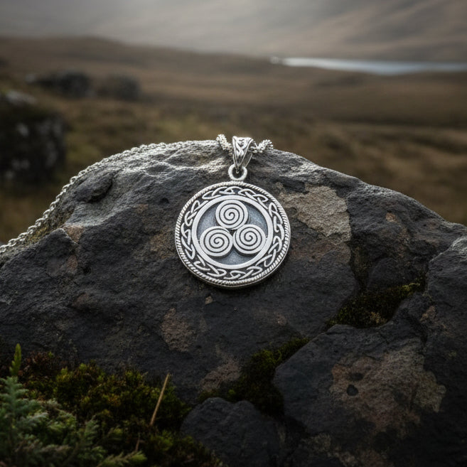 Celtic Spiral Necklace, Celtic Jewelry, Irish Jewelry, Scotland Jewelry, Norse Jewelry, Wiccan Jewelry, Pagan Jewelry, Druid Jewelry