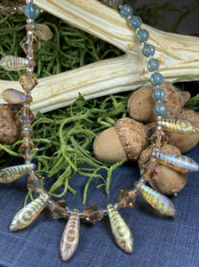 Peacock Crystal Necklace, Gemstone Jewelry, Garnet Jewelry, Teacher Gift, Sister Gift, Girlfriend Gift, Mom Gift, Wife Gift, Yoga Gift
