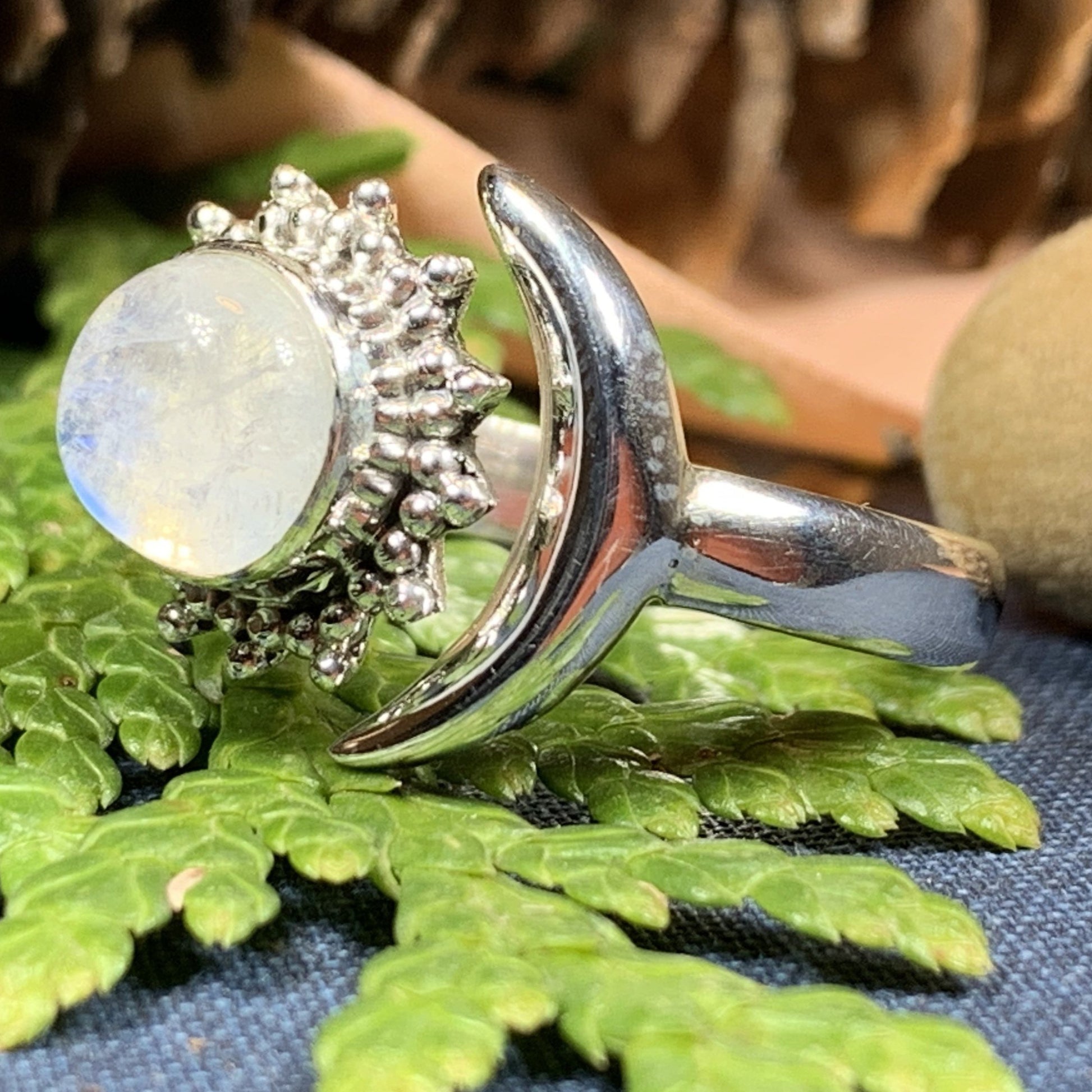 Bella Luna Crescent Moon Ring — view 7