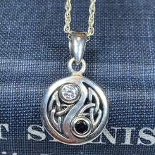 Load image into Gallery viewer, Yin Yang Necklace, Celtic Jewelry, Yoga Jewelry, Wiccan Jewelry, Celestial Jewelry, Yin Yang Pendant, Pagan Jewelry, Chinese Symbol Jewelry
