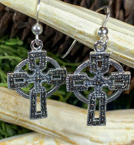 Celtic Cross Earrings, Celtic Jewelry, Irish Jewelry, First Communion Gift, Bridal Jewelry, Confirmation Gift, Anniversary Gift, Cross Gift