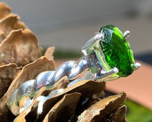 Load image into Gallery viewer, Irish Dream Ring, Gemstone Jewelry, Statement Ring, Chrome Diopside Jewelry, Celtic Jewelry, Anniversary Gift, Wiccan Jewelry, Wife Gift
