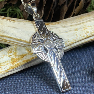 Celtic Cross Necklace, Celtic Jewelry, Irish Jewelry, Anniversary Gift, Communion Gift, Baptism Gift, Religious Jewelry, Scotland Cross