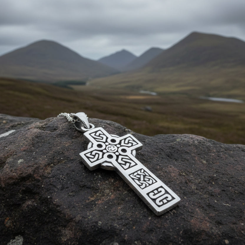 Ballinalee Celtic Cross Necklace 07