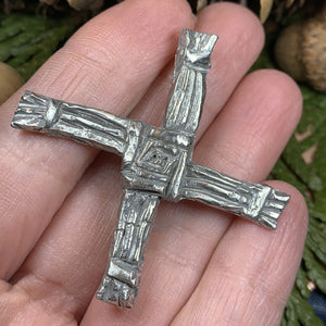 Saint Bridget&#39;s Cross Brooch, Celtic Pin, Religious Jewelry, Irish Cross Pin, Celtic Cross Gift, Sister Gift, Mom Gift, Ireland Gift