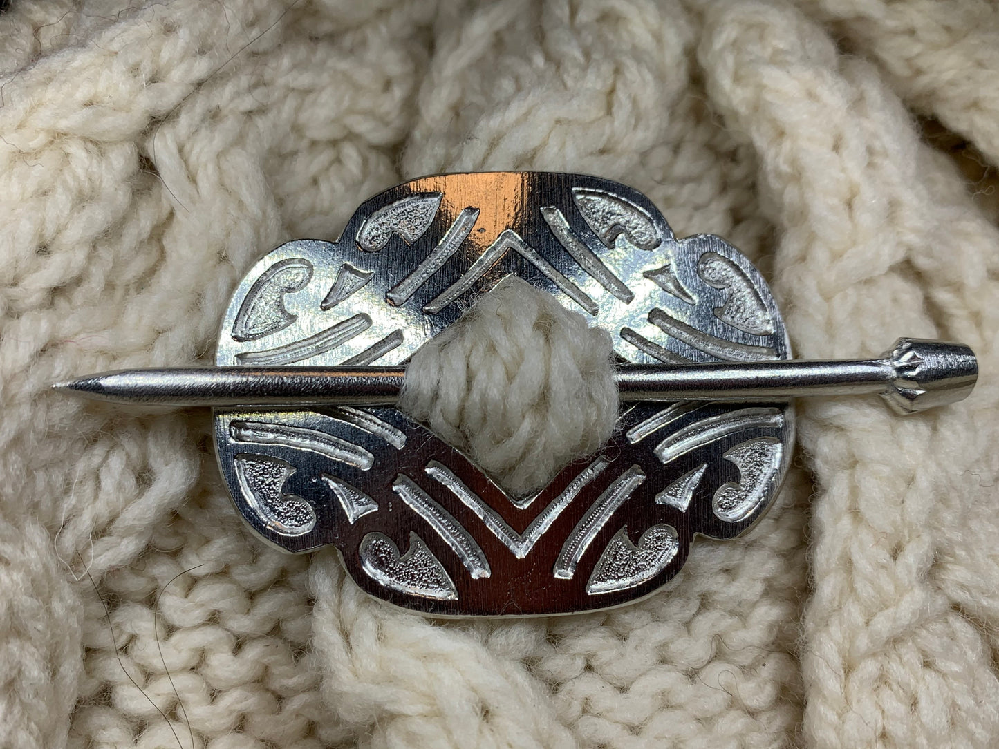 Celtic Scroll Scarf Ring — view 2