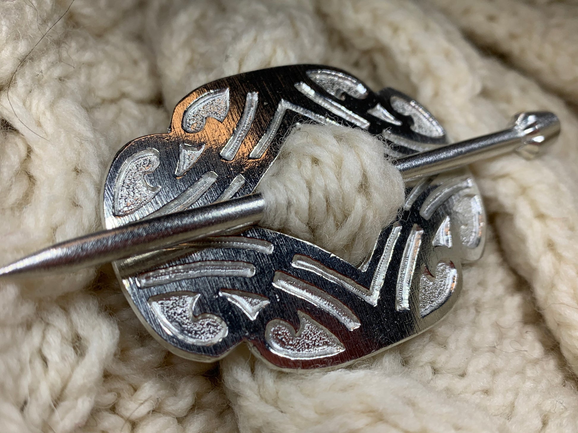 Celtic Scroll Scarf Ring — view 3