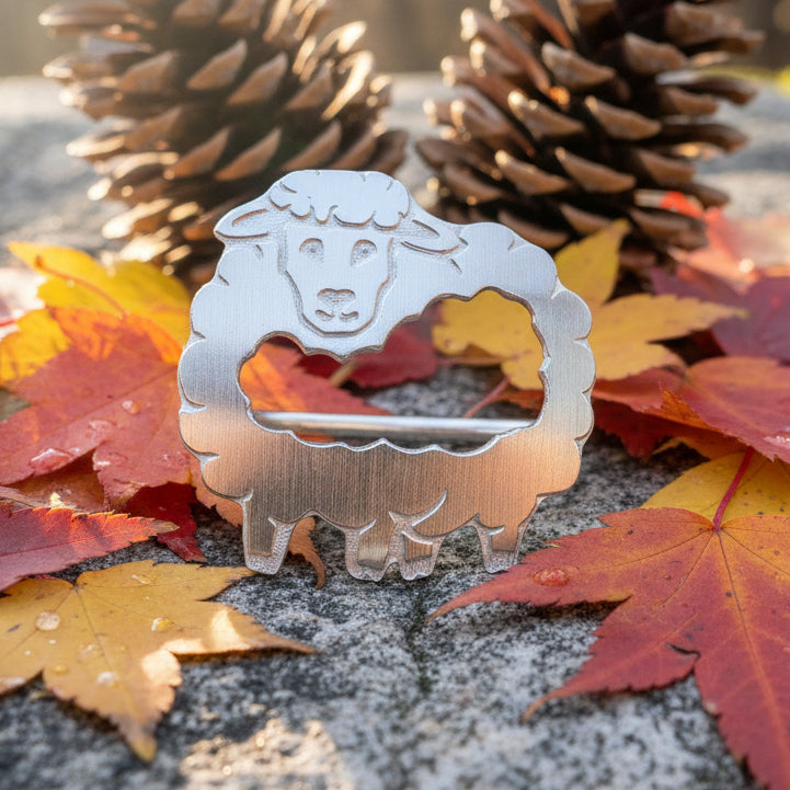 Wooly Sheep Scarf Ring — view 7