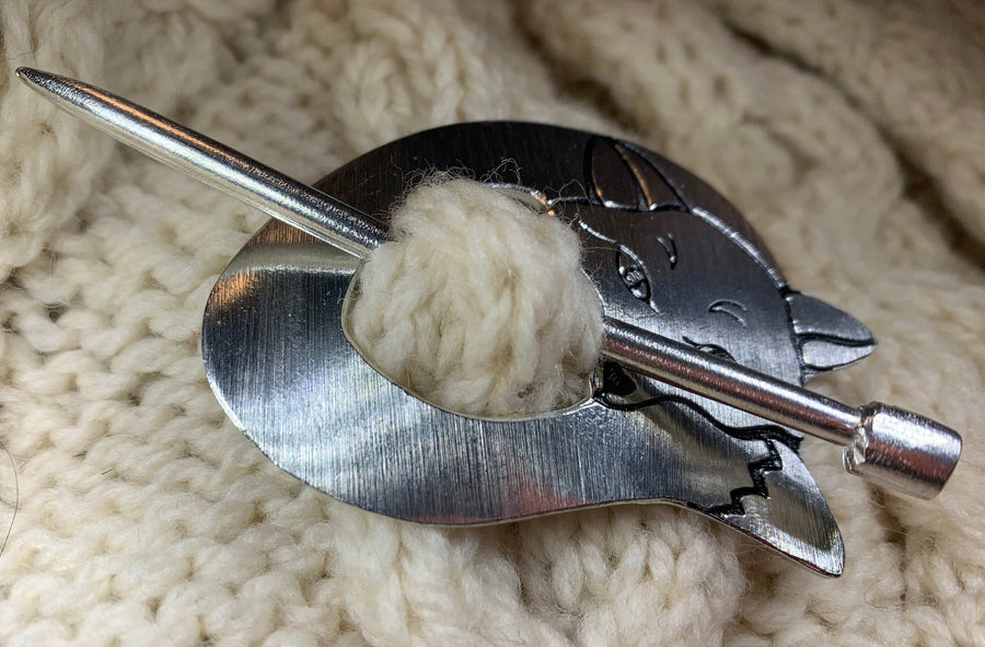 Cozy Fox Scarf Ring, Scotland Jewelry, Irish Jewelry, Celtic Jewelry, Outlander Jewelry, Celtic Spiral Jewelry, Sister Gift, Scarf Slide