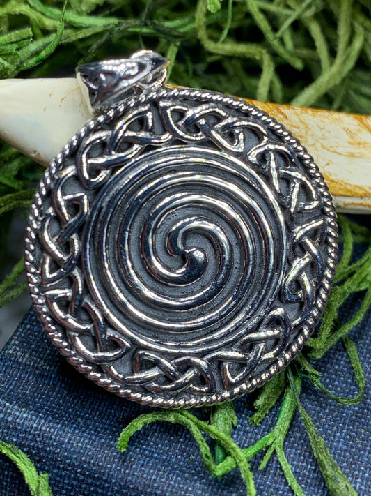 Celtic Spiral Necklace, Celtic Jewelry, Irish Jewelry, Scotland Jewelry, Norse Jewelry, Wiccan Jewelry, Pagan Jewelry, Druid Jewelry