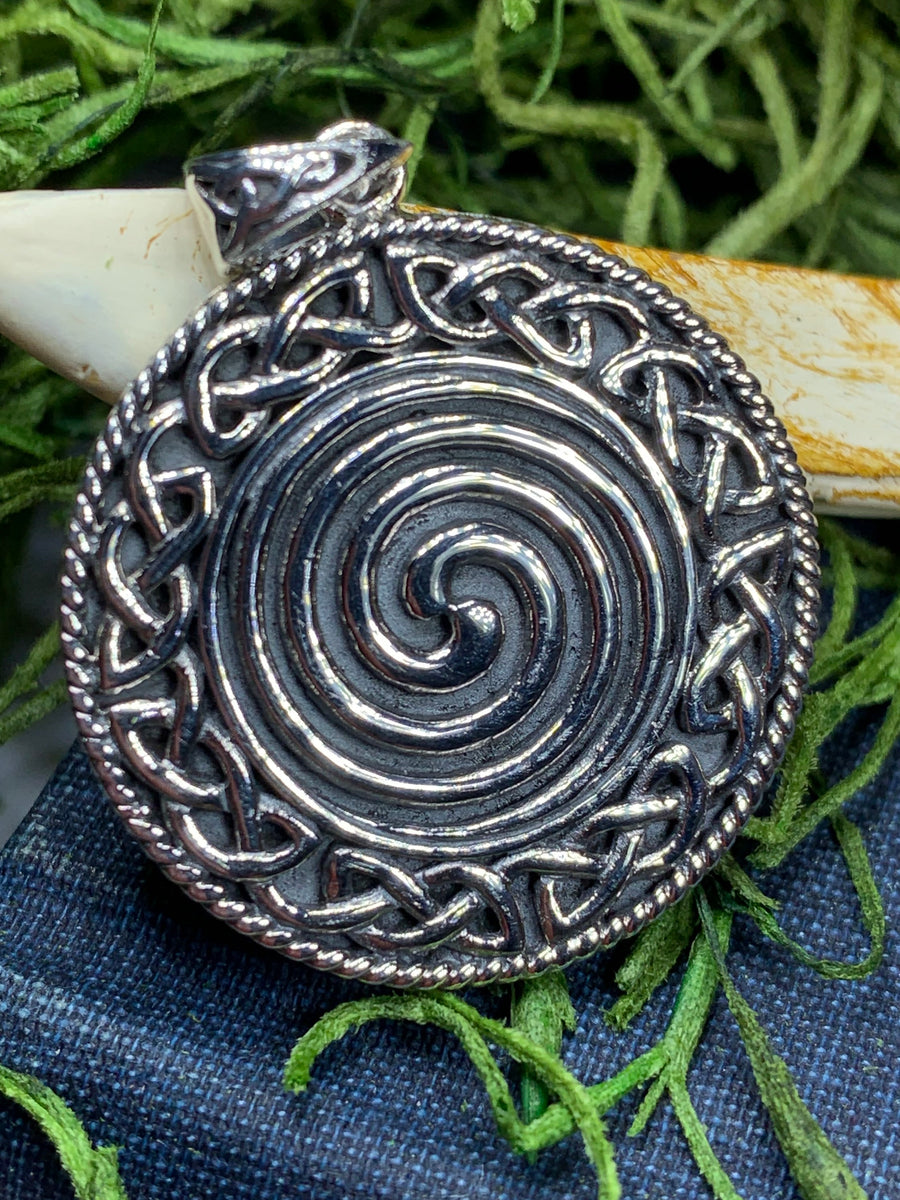 Celtic Spiral Necklace, Celtic Jewelry, Irish Jewelry, Scotland Jewelry, Norse Jewelry, Wiccan Jewelry, Pagan Jewelry, Druid Jewelry
