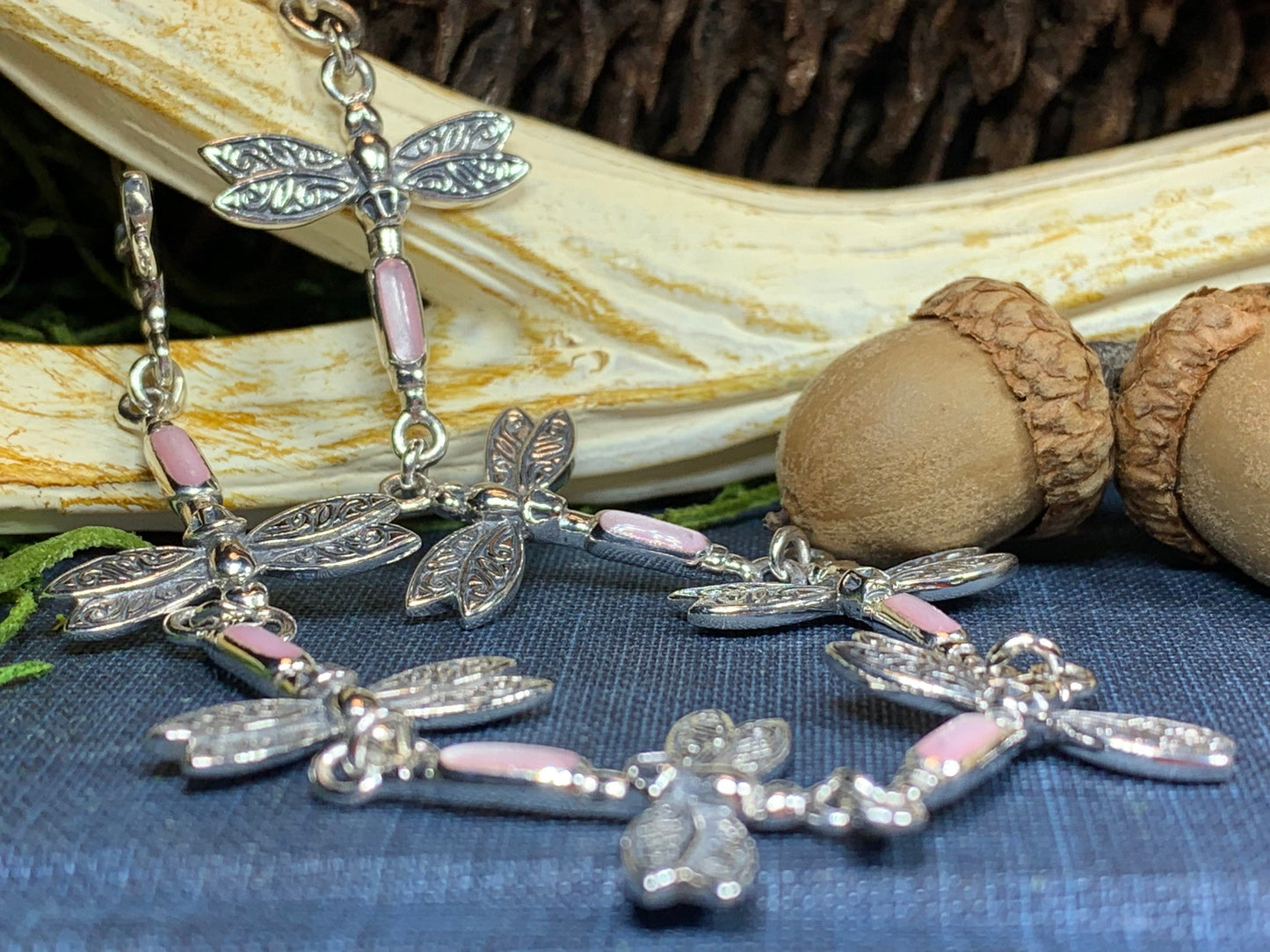 Dragonfly Bracelet, Celtic Jewelry, Outlander Jewelry, Irish Jewelry, Insect Jewelry, Scotland Jewelry, Anniversary Gift, Girlfriend Gift