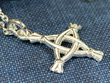 Load image into Gallery viewer, Saint Brigid&#39;s Cross Necklace, Celtic Cross Necklace, Irish Jewelry, Religious Jewelry, Ireland Gift, St. Bridget&#39;s Cross Pendant, Mom Gift
