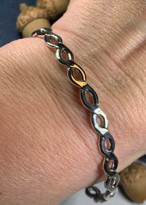 Celtic Weave Bracelet, Celtic Jewelry, Irish Jewelry, Love Knot Jewelry, Bridal Jewelry, Viking Jewelry, Wife Gift, Silver Bangle, Mom Gift