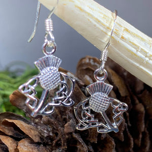 Thistle Earrings, Celtic Jewelry, Scotland Jewelry, Outlander Jewelry, Girlfriend Gift, Sister Gift, Mom Gift, Nature Jewelry, Wife Gift