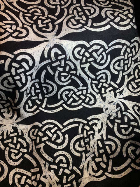 Load image into Gallery viewer, Celtic Scarf, Batik Scarf, Celtic Wrap, Celtic Knot Gift, Teacher Gift, Mom Gift, Sister Gift, Wife Gift, Irish Gift, Colorful Scarf
