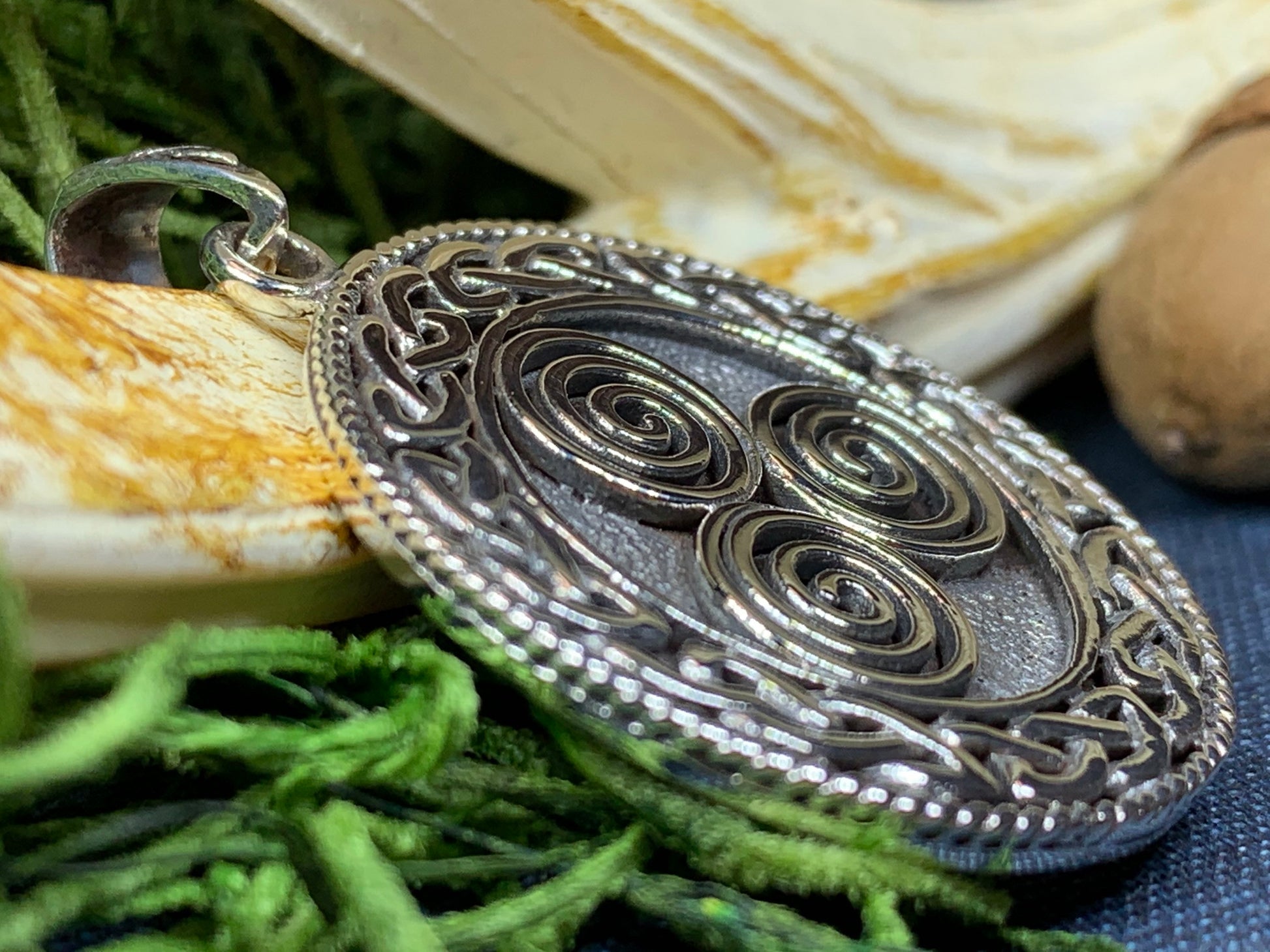 Celtic Spiral Necklace, Celtic Jewelry, Irish Jewelry, Scotland Jewelry, Norse Jewelry, Wiccan Jewelry, Pagan Jewelry, Druid Jewelry