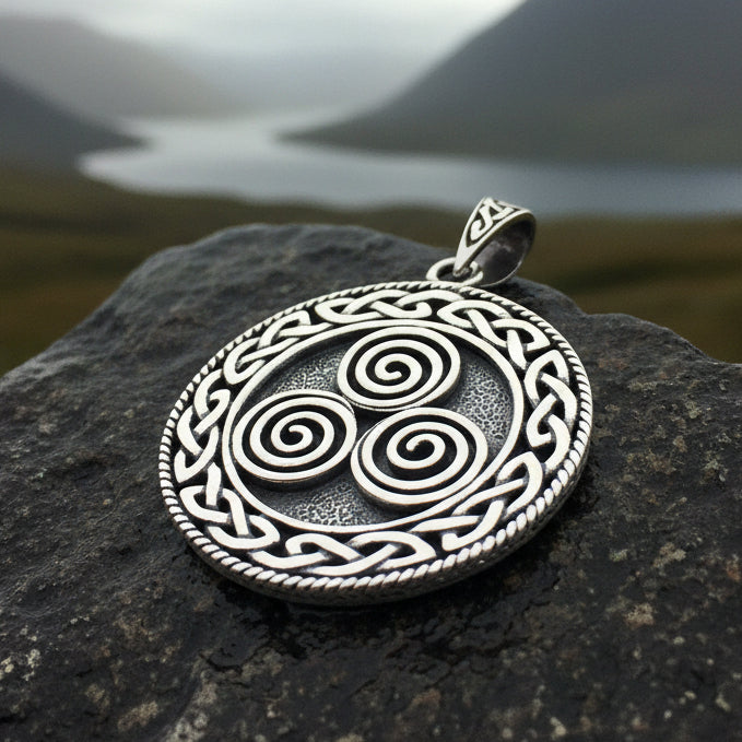 Celtic Spiral Necklace, Celtic Jewelry, Irish Jewelry, Scotland Jewelry, Norse Jewelry, Wiccan Jewelry, Pagan Jewelry, Druid Jewelry