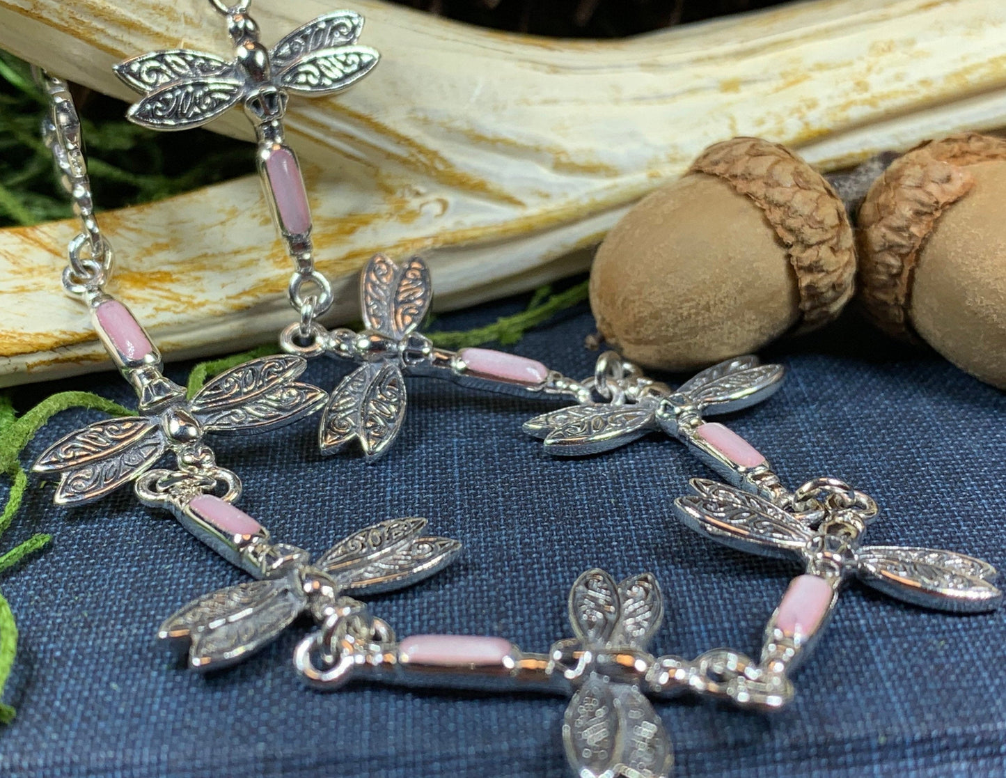 Dragonfly Bracelet, Celtic Jewelry, Outlander Jewelry, Irish Jewelry, Insect Jewelry, Scotland Jewelry, Anniversary Gift, Girlfriend Gift