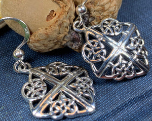 Celtic Knot Earrings, Love Knot Earrings, Irish Jewelry, Mom Gift, Anniversary Gift, Wiccan Jewelry, Girlfriend Gift, Wife Gift, Scotland
