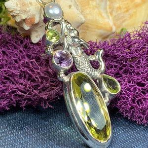 Mermaid Necklace, Celtic Jewelry, Nautical Jewelry, Anniversary Gift, Ocean Jewelry, Friendship Gift, Beach Lover Jewelry, Sea Jewelry