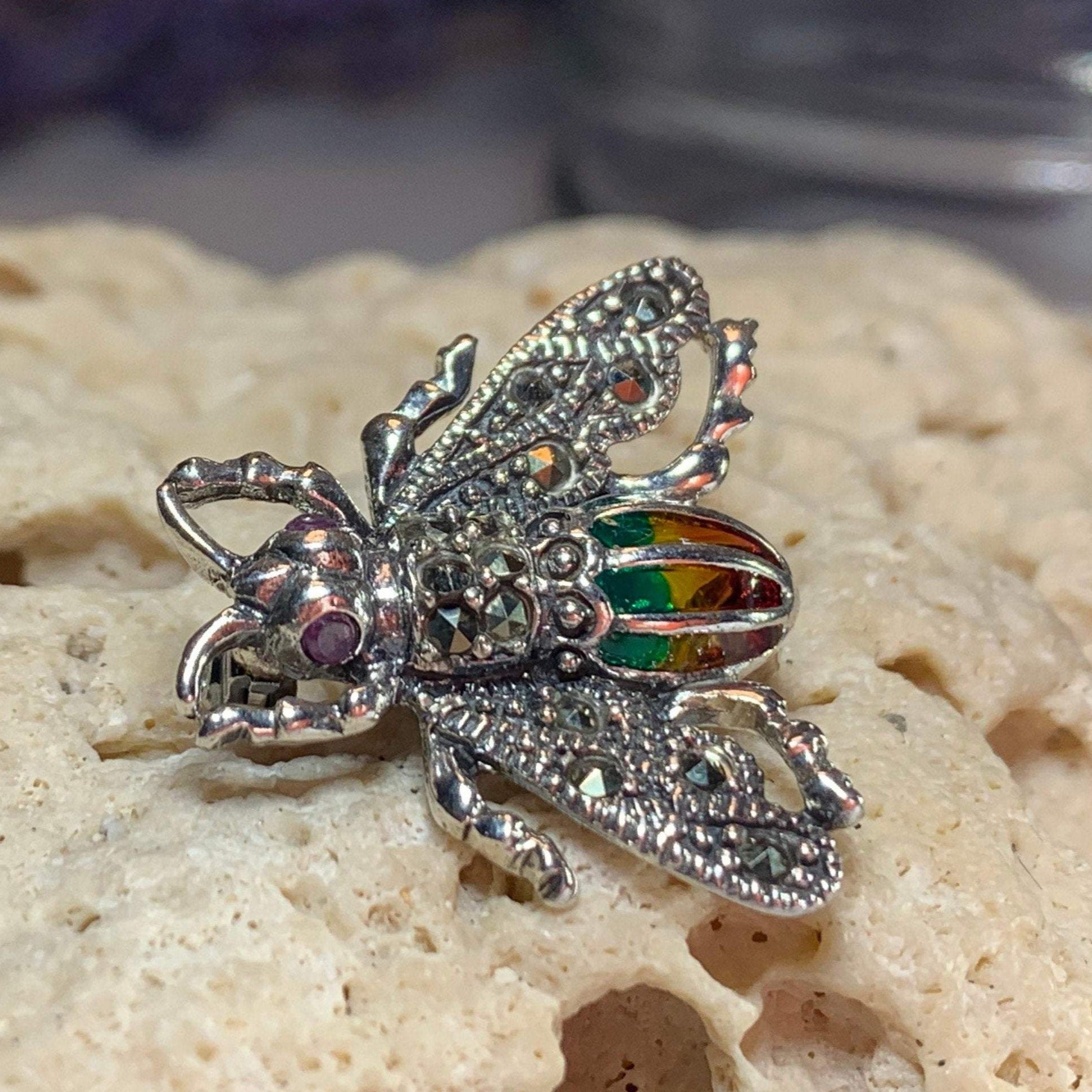 Marcasite Bee Pin — view 2