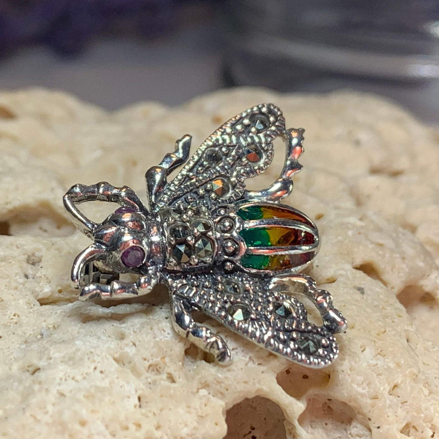 Bee Pin, Outlander Jewelry, Nature Jewelry, Bee Brooch, Bee Jewelry, Mom Gift, Graduation Gift, Celtic Pin, Inspirational Gift, Friend Gift