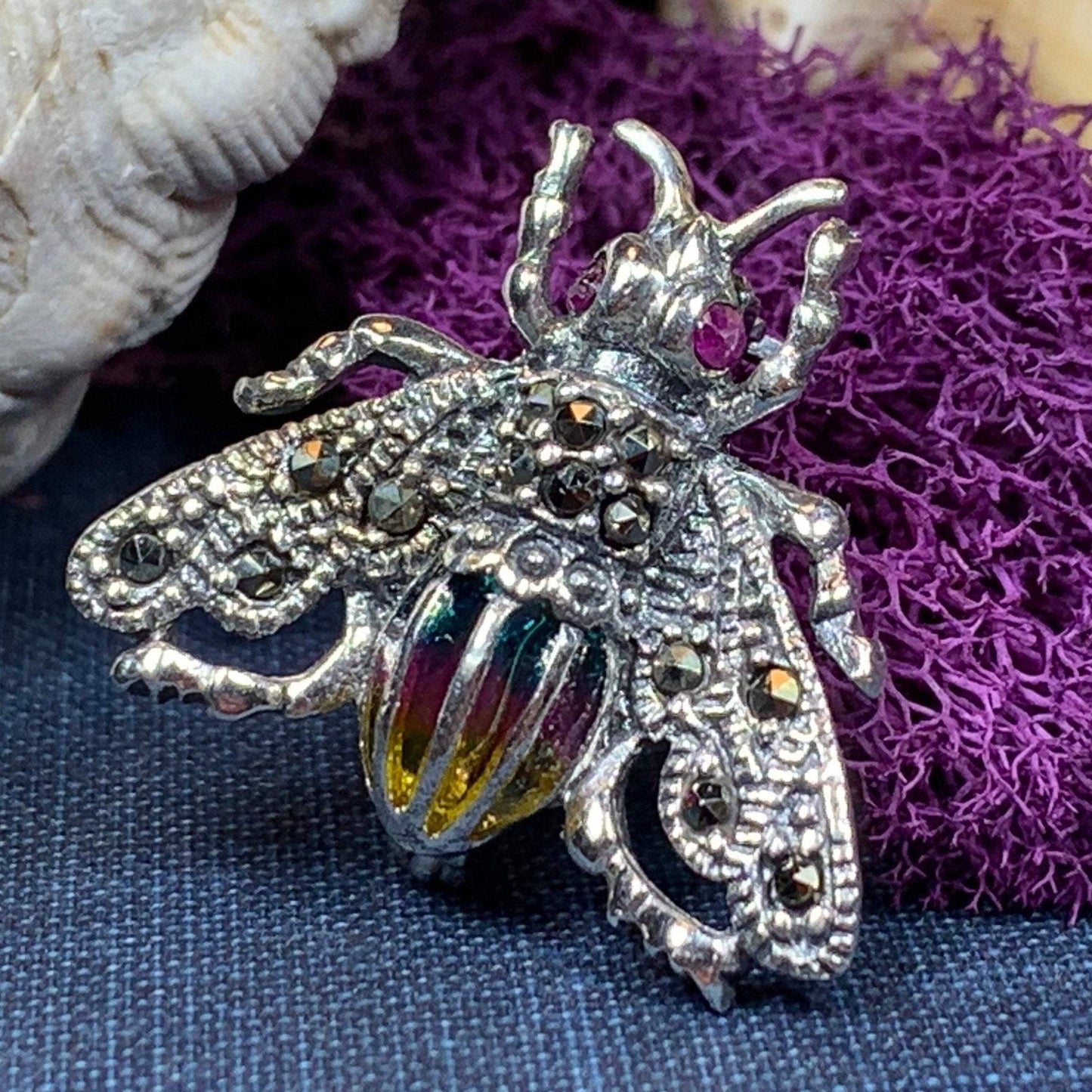 Marcasite Bee Pin — view 4