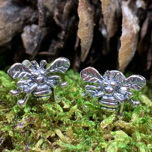 Bee Earrings, Outlander Jewelry, Insect Jewelry, Honey Bee Gift, Mom Gift, Graduation Gift, Nature Jewelry, Inspirational Gift, Sister Gift