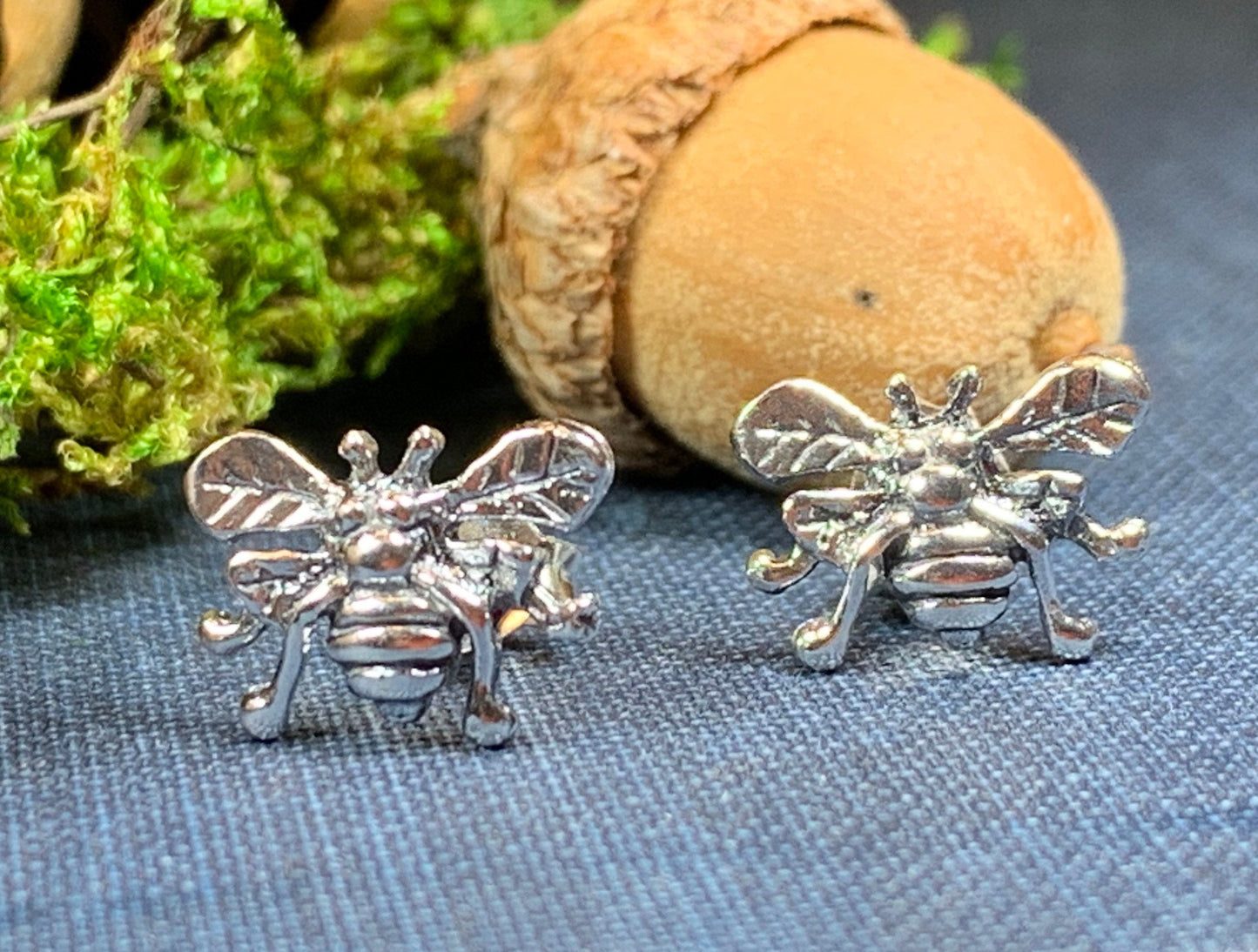 Petite Bee Earrings — view 3