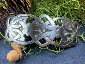Celtic Knot Hair Clip, Celtic Barrette, Irish Jewelry, Pagan Jewelry, Friendship Gift, Wiccan Jewelry, Norse Jewelry, Ireland Barrette