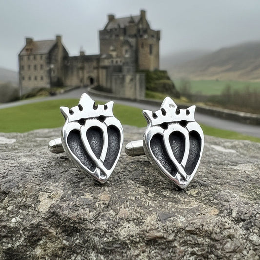 Luckenbooth Cuff Links, Scotland Jewelry, Celtic Jewelry, Scottish Jewelry, Bagpiper Gift, Groom Gift, Boyfriend Gift, Husband Gift